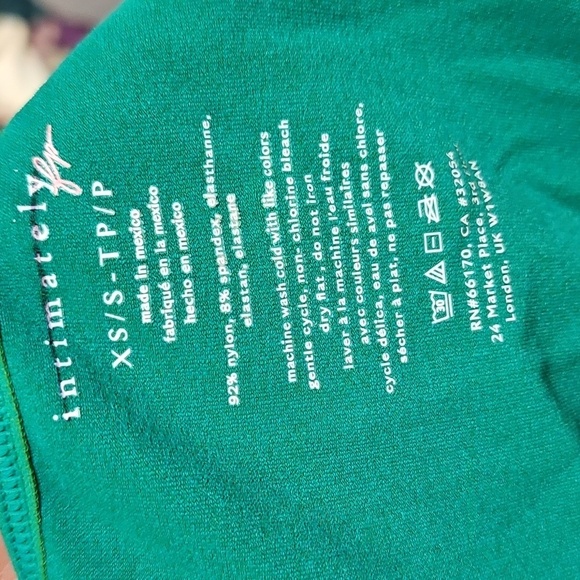 Free People Intimately - Low-Back Seamless Long Sleeve Green - Picture 5 of 5